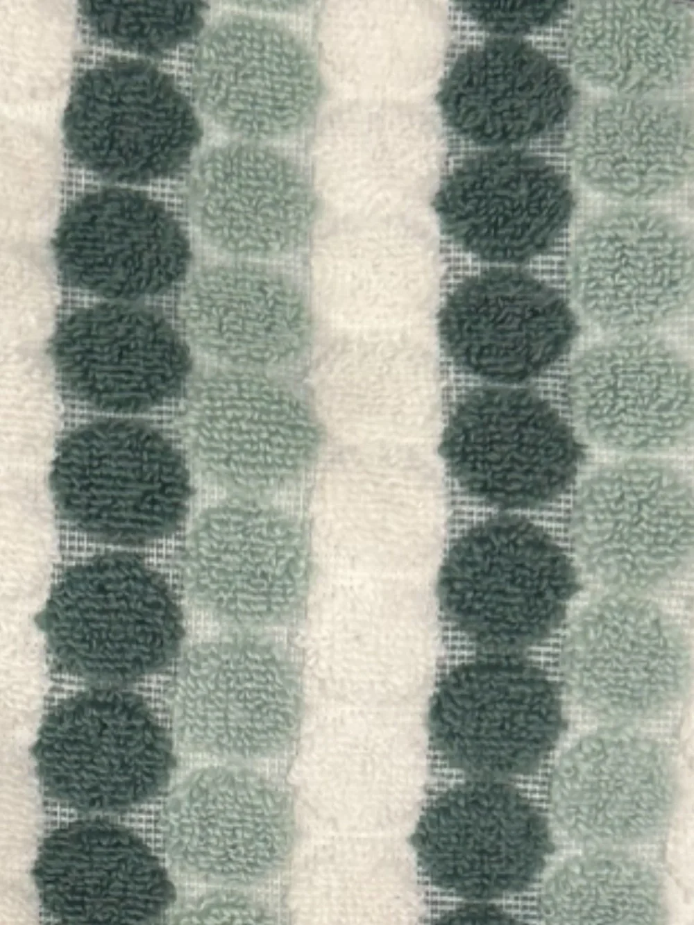 Soho Living Green and White Soft Quick Dry Bath Towels Set of 2